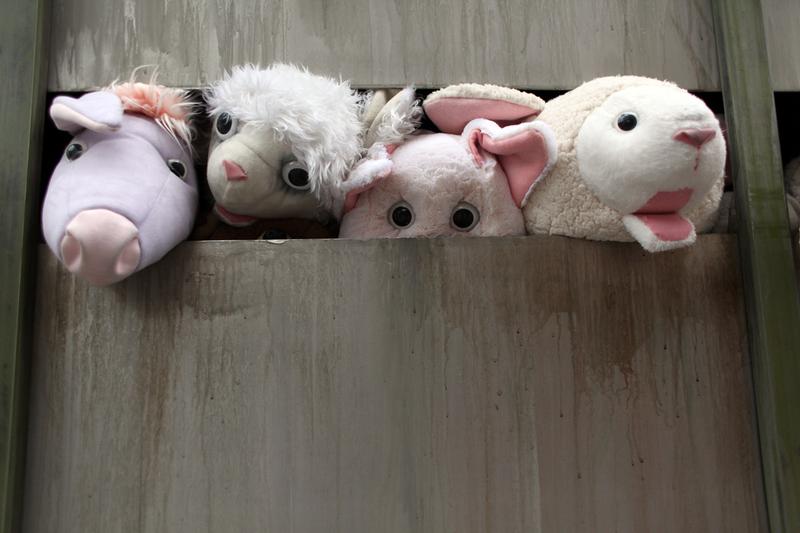 Banksy's latest New York piece "Sirens of the Lambs," which was parked in the Meat Packing District Friday.