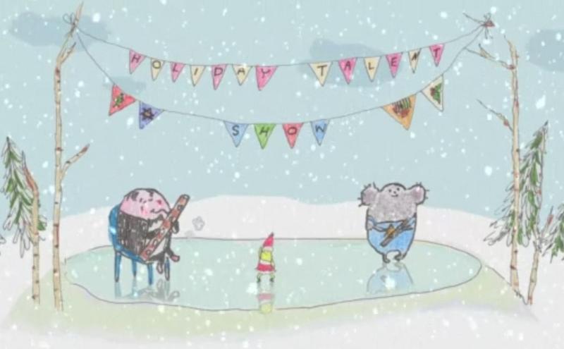 A still from June Tate’s winning entry, “Holiday Talent Show”