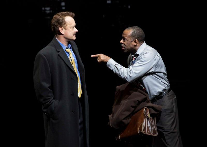 Tom Hanks and Courtney B. Vance in "Lucky Guy," by Nora Ephron, directed by George C. Wolfe. At the Broadhurst Theatre