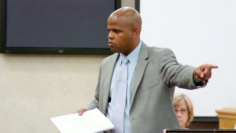 Travis Williams,l public defender, in "Gideon's Army," directed by Dawn Porter.