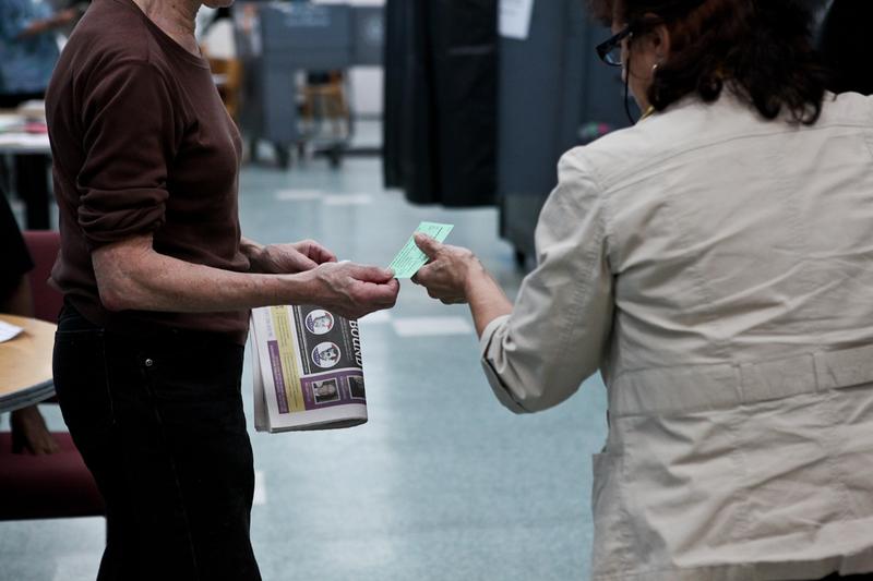 Voters on the Upper West Side casting ballots in the 2013 primary election.