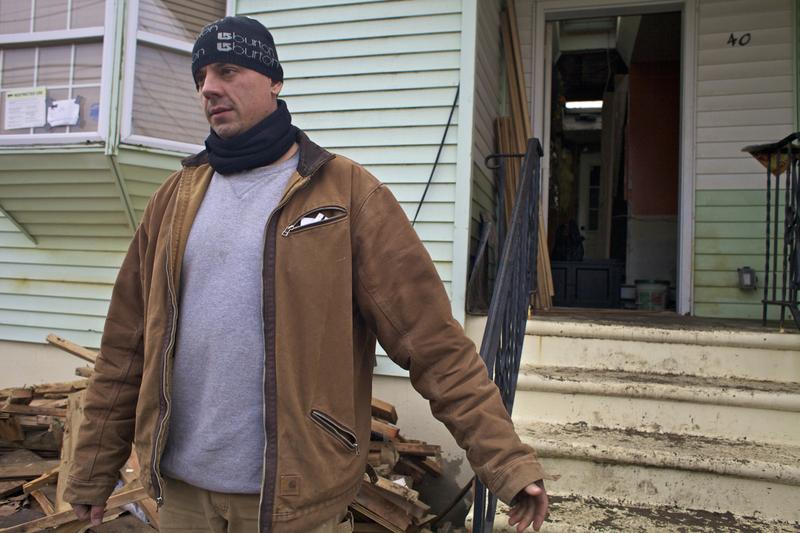 Home owner Martin Dobransky in Broad Channel just got electricity this week, but not before his pipes froze from the extreme cold earlier this week, adding to his difficulties.