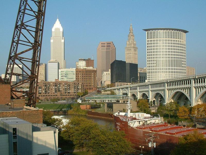 View of Downtown Cleveland Skyline, taken from the Superior Viaduct
