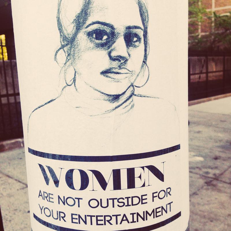 From Tatyana Fazlalizadeh's art series, 'Stop Telling Women to Smile.'