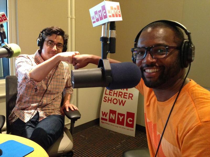 Tanner Colby, author of "Some of My Best Friends Are Black" and Baratunde Thurston, author of "How to Be Black" in the WNYC studios.