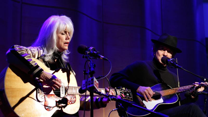 Emmylou Harris and Rodney Crowell perform on Soundcheck in the Greene Space at WNYC.