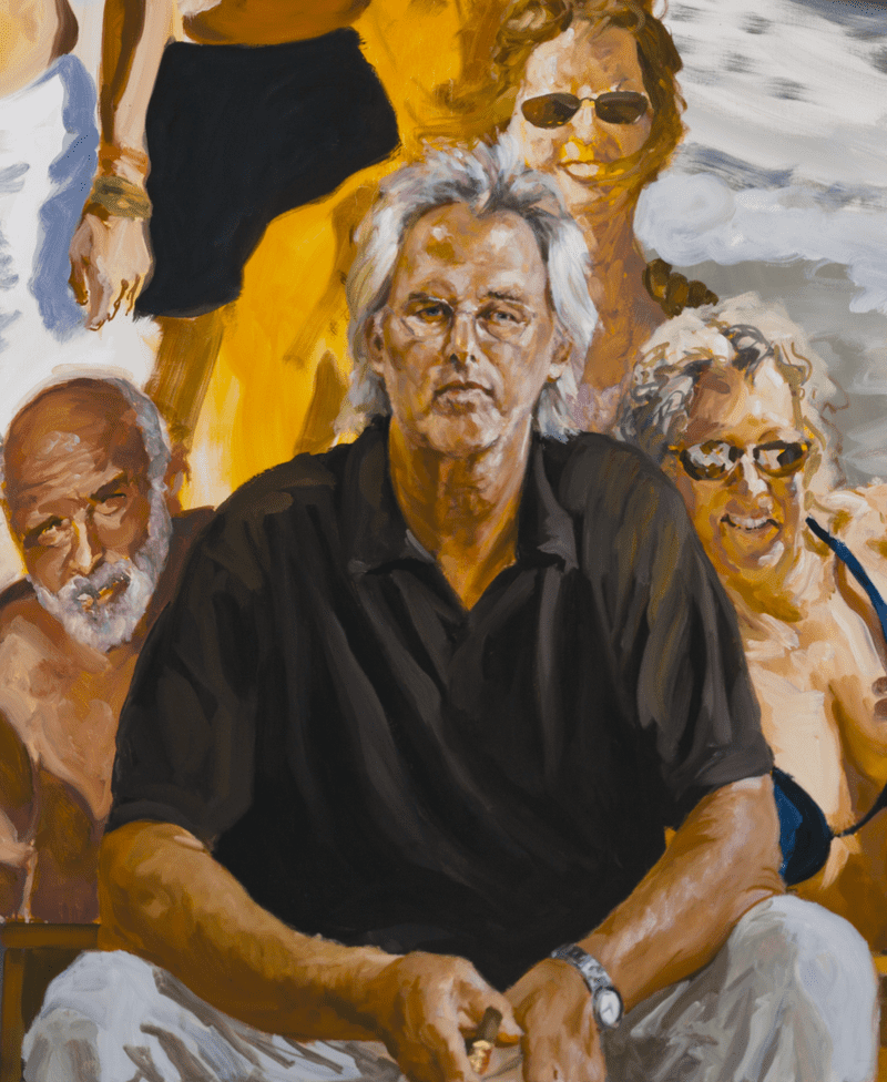 Detail of <em>Self Portrait: An Unfinished Work</em> by Eric Fischl