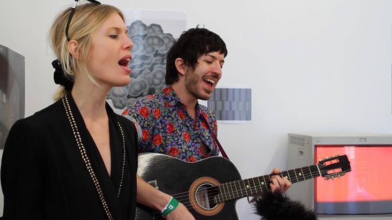 Ex Cops performs Friday at Farewell Books in Austin, Texas during South By Southwest.