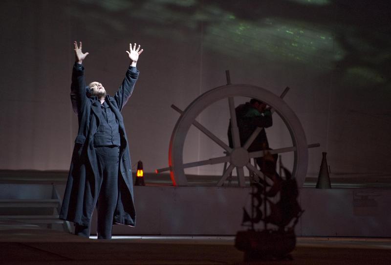 Juha Uusitalo as Dutchman in a production of Wagner's <em>The Flying Dutchman</em> from Naples.
