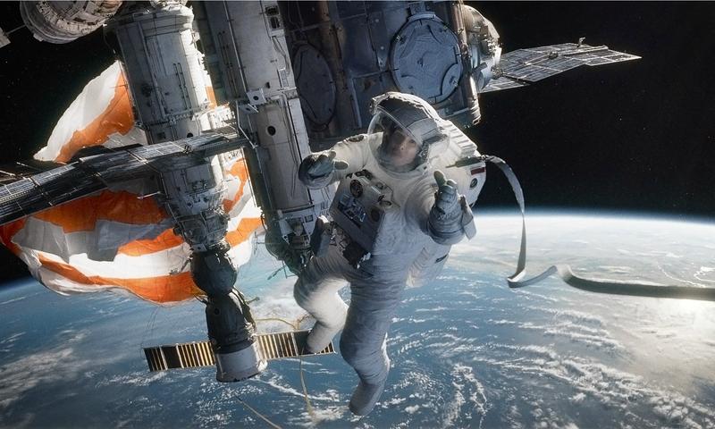 Sandra Bullock in <em>Gravity</em>.