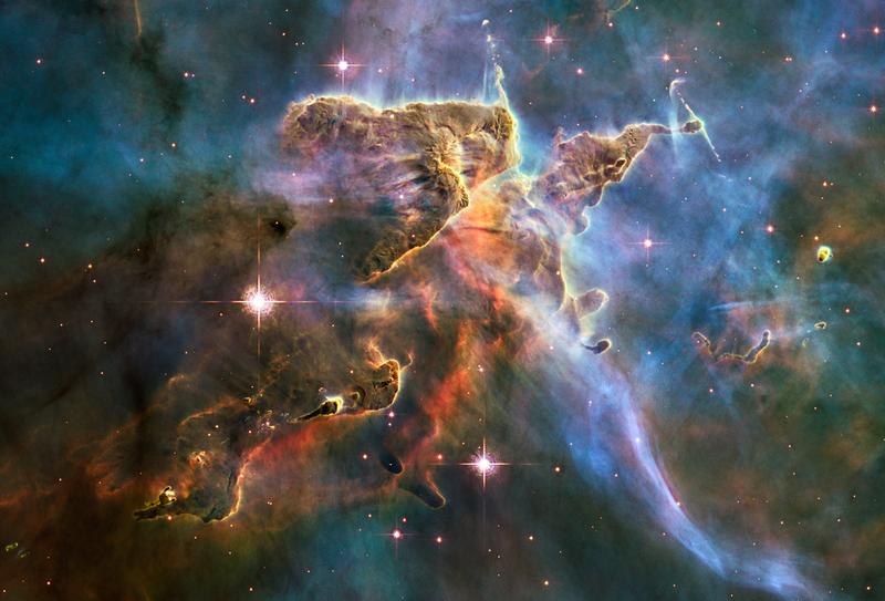 What space looks like, according to the Hubble telescope and some groovy engineers.