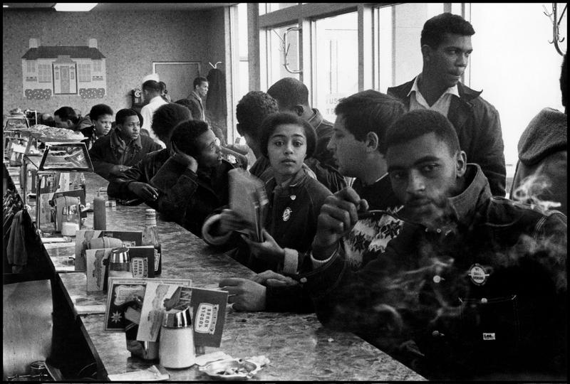 Judy Richardson, an SNCC field secretary, at a sit-in in Atlanta, 1963.