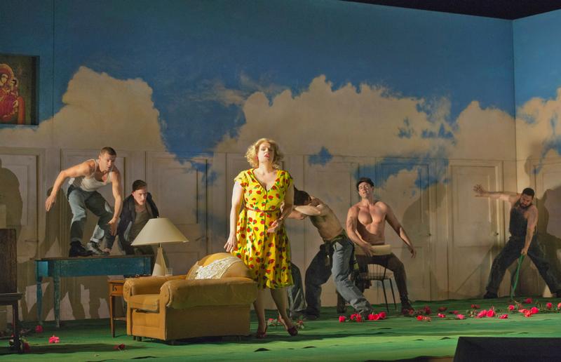 Eva-Maria Westbroek (center) as Katerina in Shostakovich's 'Lady Macbeth of Mtsensk.'