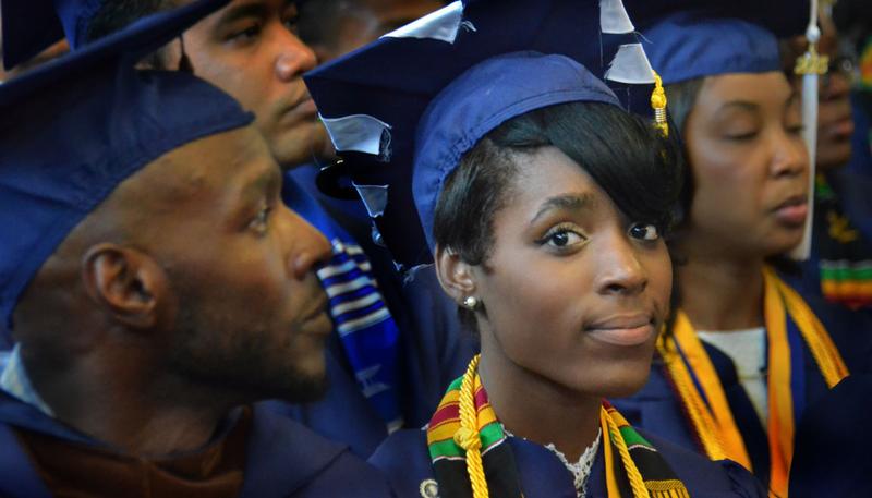 Students at Howard University graduation, class of 2015.