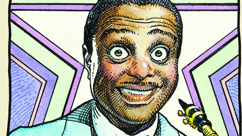 Louis Jordan, as depicted by William Stout in 'Legends of the Blues'