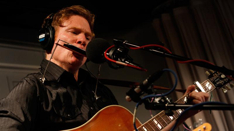 Marcellus Hall performs in the Soundcheck studio.
