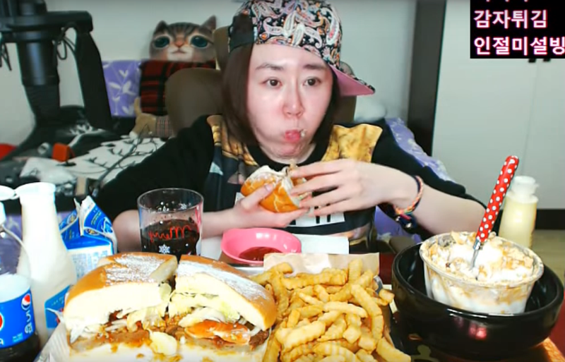 Rachel Ahn, who goes by "Aebong-ee" is kind of a big deal in the 'mukbang' world.