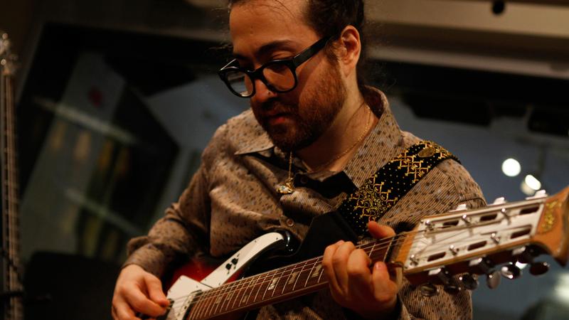 Sean Lennon performs with his new project Mystical Weapons in the studio.