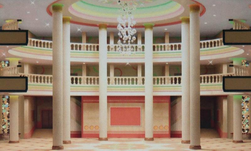 Rendering of an architectural project from the Paektusan Academy of Architecture in Pyongyang