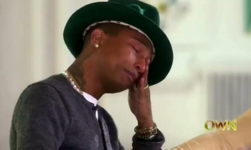 Pharrell breaks down on Oprah Prime