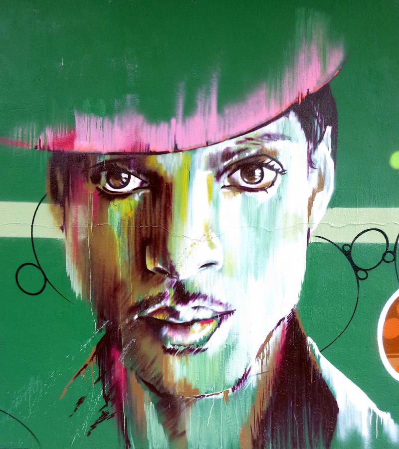Graffiti in Vitoria-Gasteiz (Spain). January 31, 2015