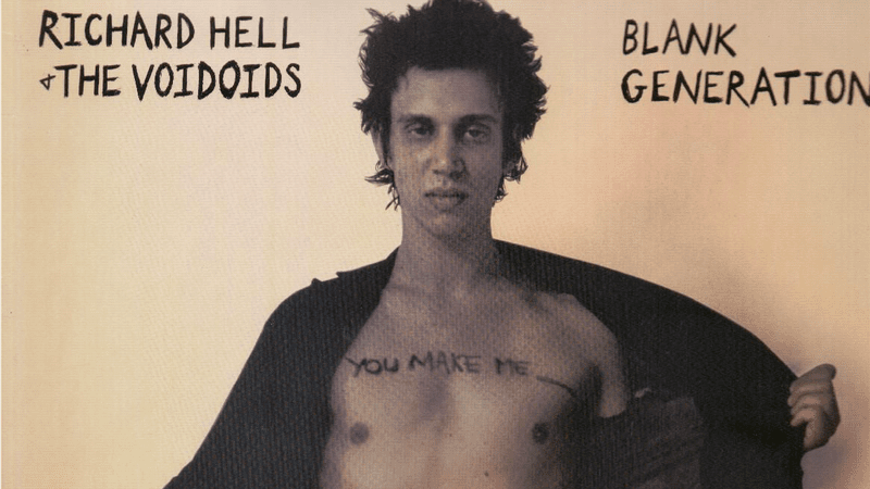1997 vinyl cover of Blank Generation from Richard Hell and the Voidoids