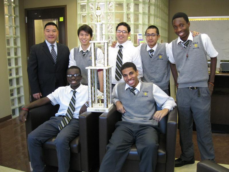 The Bronx Center for Science and Math chess team, with Principal Edward Tom, wants a win at the citywide championship this weekend.