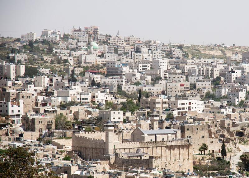 The city of Hebron, in the West Bank.