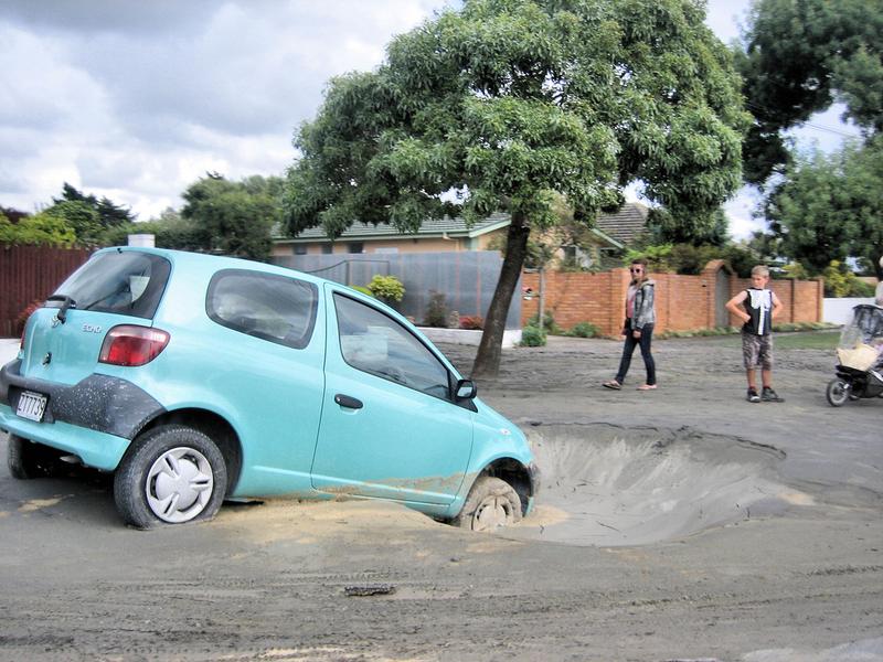 Sinkhole in New Zealand