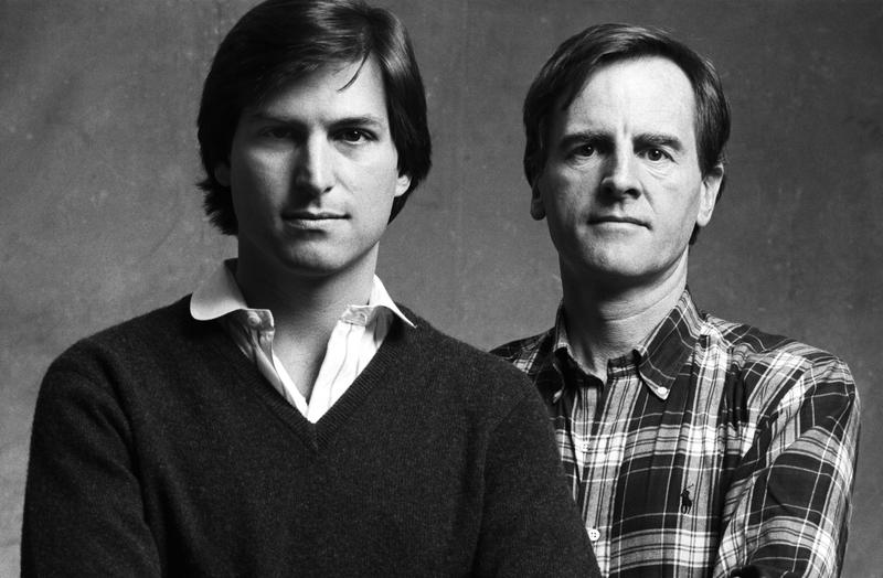 Steve Jobs and John Sculley in STEVE JOBS: THE MAN IN THE MACHINE, a Magnolia Pictures release.