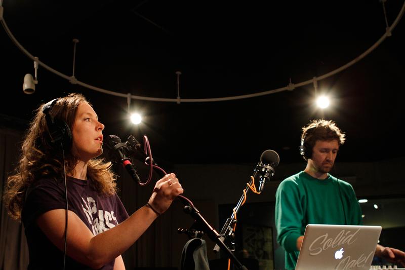 Sylvan Esso performs in the Soundcheck studio.