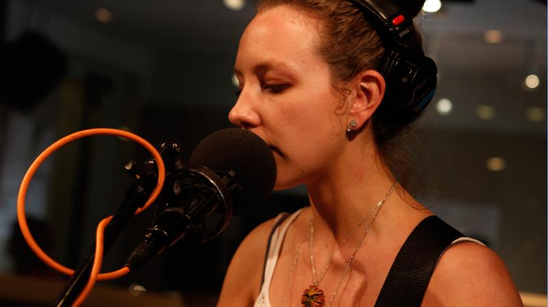 Wall performs in the Soundcheck studio.