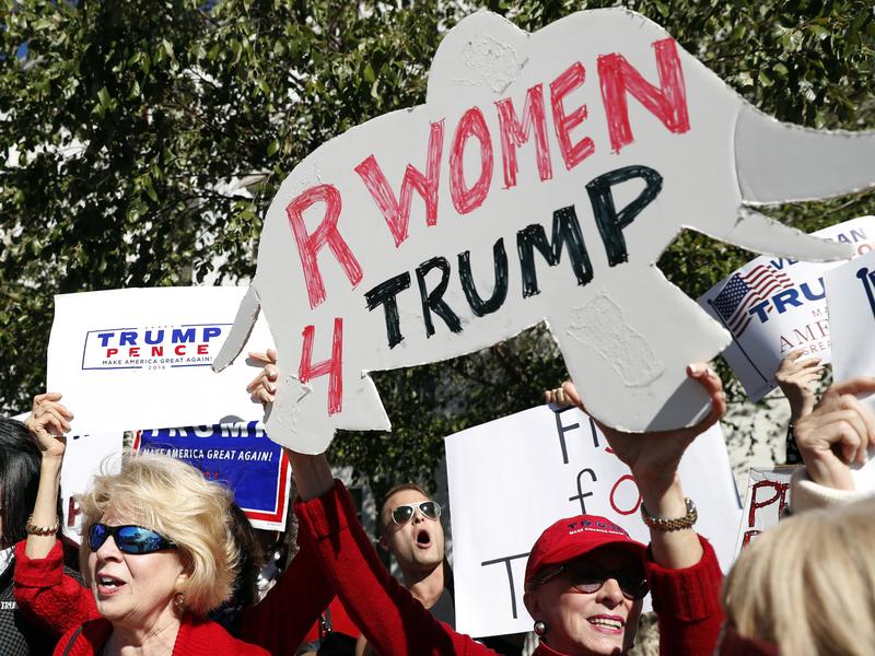 The Trump campaign did far better than expected with women voters.