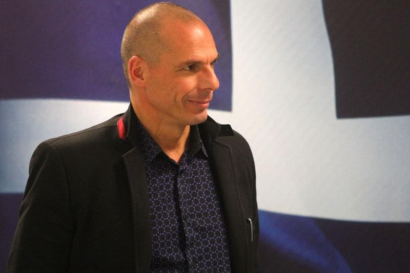Former Greek Finance Minister Yanis Varoufakis attends a handover ceremony in Athens on January 28, 2015.