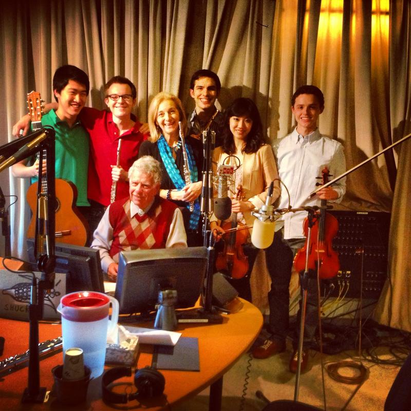 Following the in-studio flute fest.