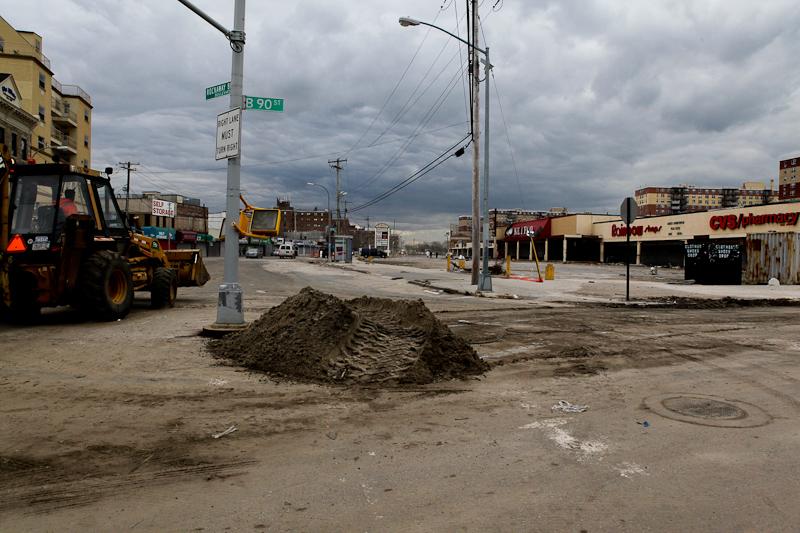 Far Rockaway after Hurricane Sandy.