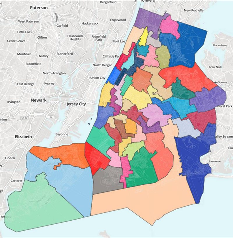 Proposed New City Council Districts as of September 2012