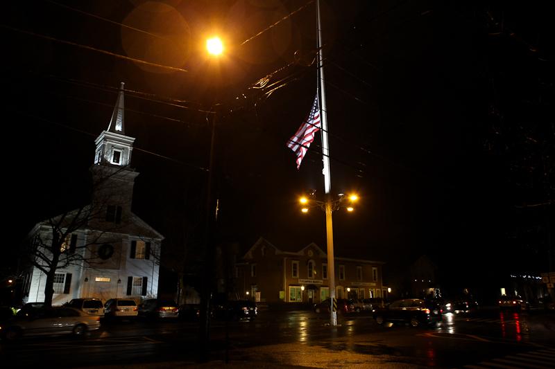 The Newtown, Conn., town hall, near the Sandy Hook Elementary School.