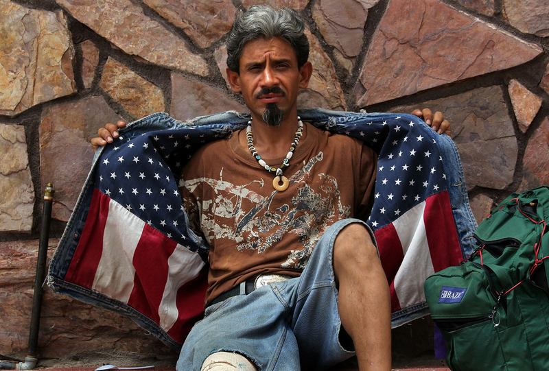 Recently-deported Mexican immigrant Jose Manuel, 42, outside an aid station July 27, 2010 in Nogales, Mexico, just across the border from Arizona. Manuel lived in San Mateo, California for 10 years.