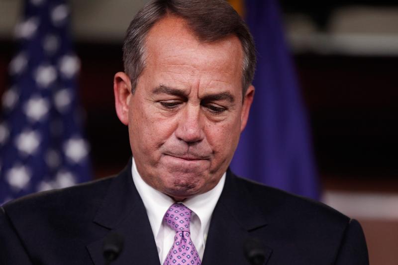 Speaker of the House John Boehner (R-OH) hods a news conference to announce that he and Senate Majority Leader Harry Reid (D-NV) had negotiated deal on the payroll tax cut.