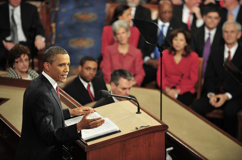 US President Barack Obama delivers his annual State of the Union Address.