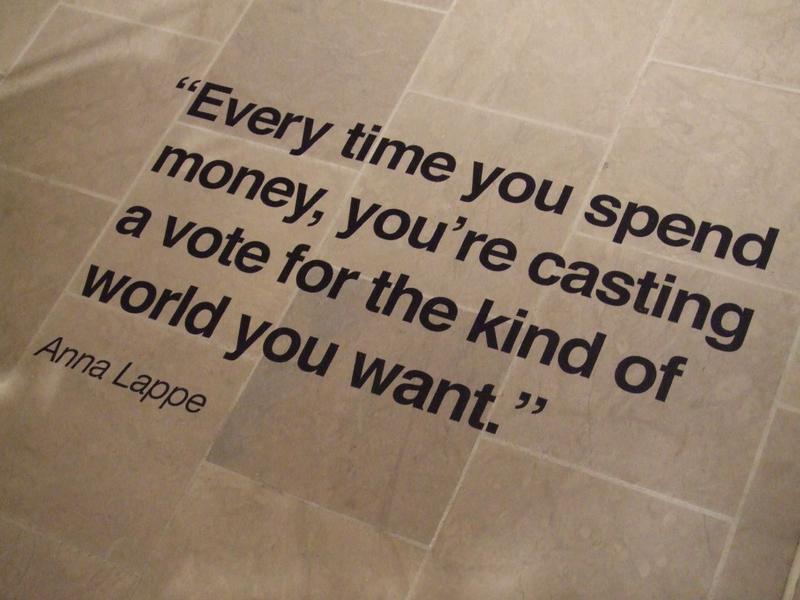 Quote from Anna Lappe at the Danish Design Centre, Copenhagen.