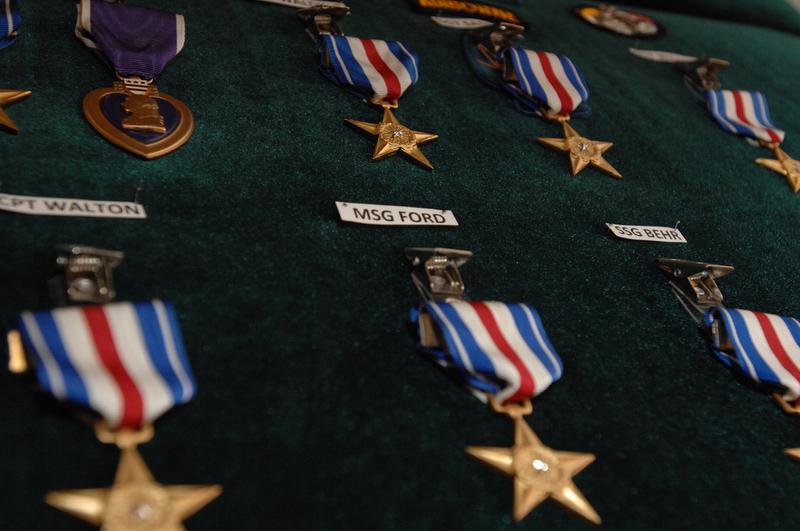 Nineteen 3rd Special Forces Group soldiers receive the Silver Star Medal during a Valor Awards Ceremony in the JFK Auditorium at Fort Bragg, N.C., Dec. 12, 2008.