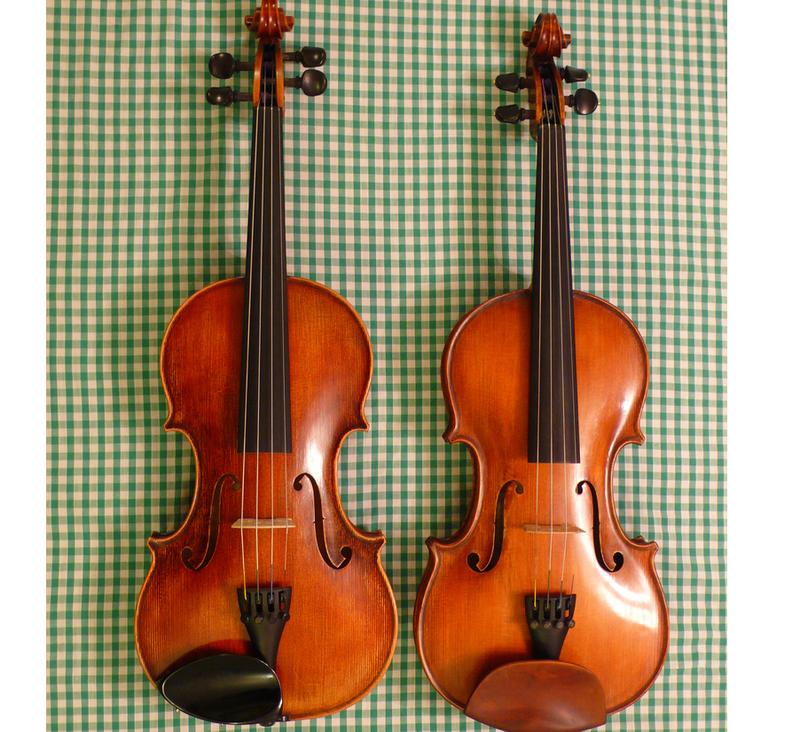 two violins