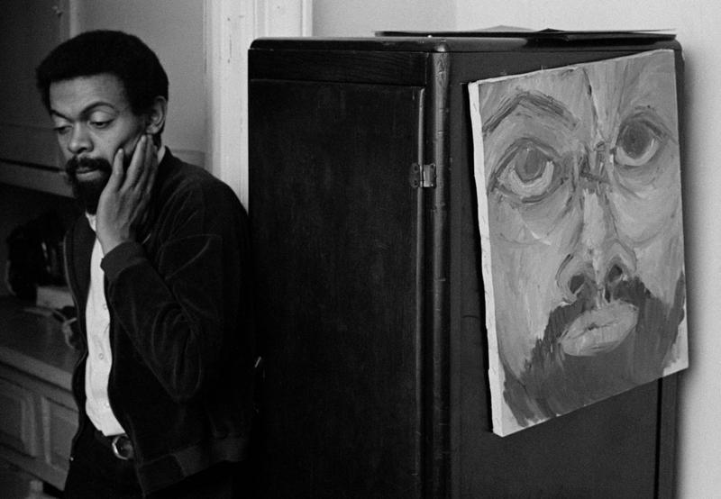 Amiri Baraka in his apartment in Harlem, 1966.