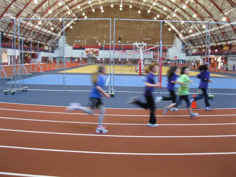Kids run a mile every gym class