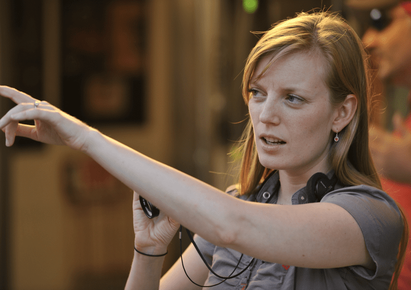 Director Sarah Polley on the set of her film <em>Take This Waltz</em>