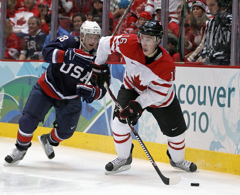Canada's National Men's Team in action at the Vancouver 2010 Olympic Winter Games