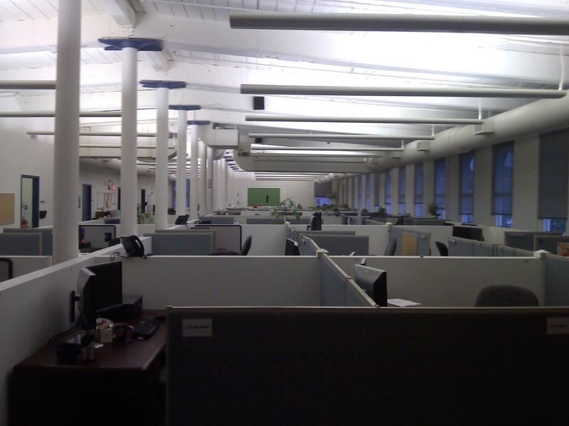 I was the first one in to the office this morning. I leave it for you to determine whether this image of middle class life is positive or negative