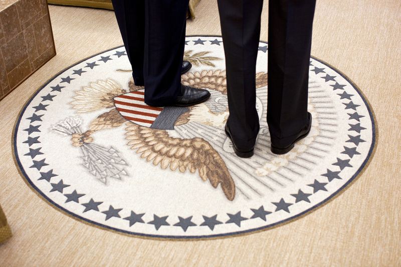 President Barack Obama stands with Sen. Chuck Schumer in the Oval Office, Dec. 7, 2011.